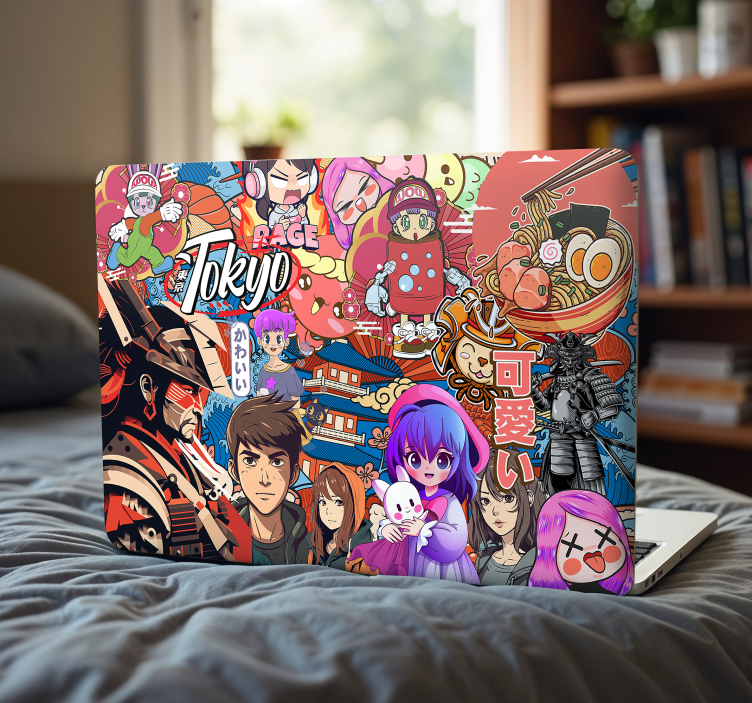 Anime samolepka exploze Samolepka na notebook - TenStickers