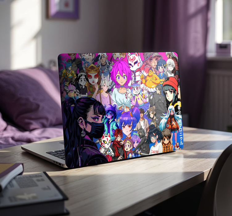 Anime postavy Samolepka na notebook - TenStickers