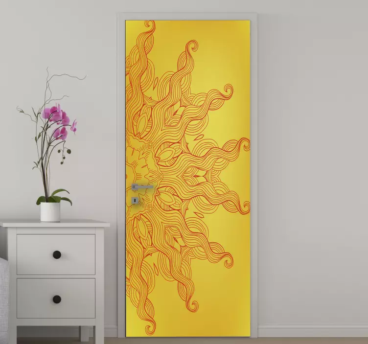 Arabesque sluneční vinyl obtisk - TenStickers