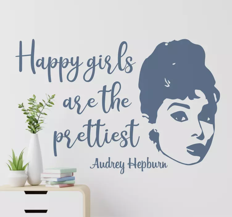 Audrey hepburn nabídka motivační nálepka na zeď - TenStickers