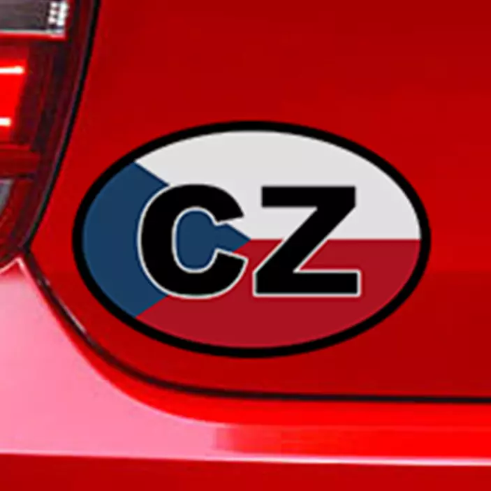 Auto vlajka české auto vinyl obtisk - TenStickers