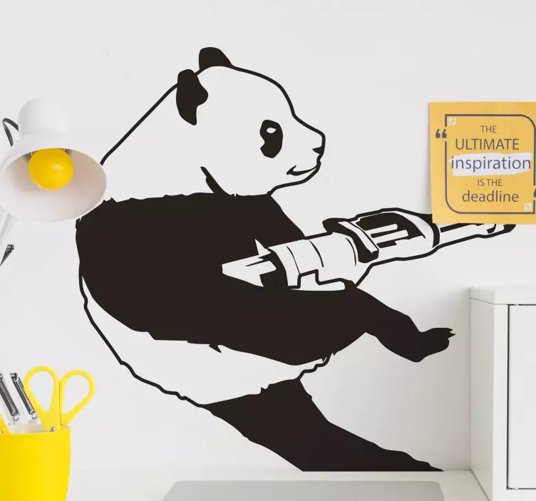 Samolepka nástěnné umění panda wall - TenStickers