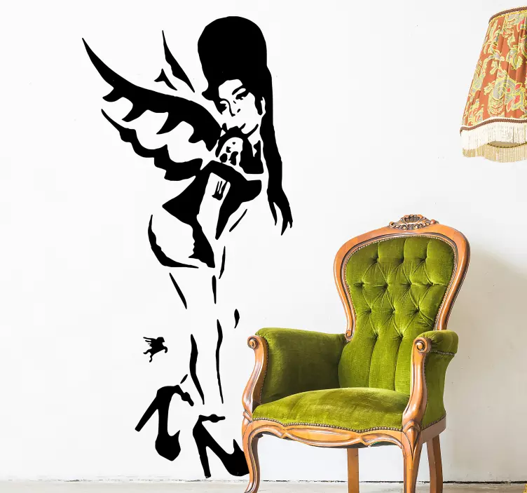 Nálepka banksy fairy wall art - TenStickers