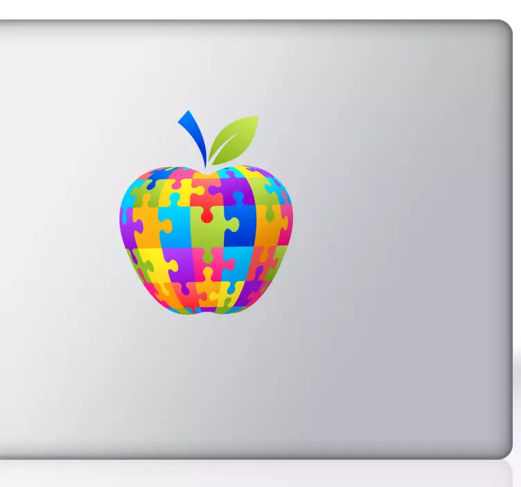 Barevné jablko macbook nálepka - TenStickers