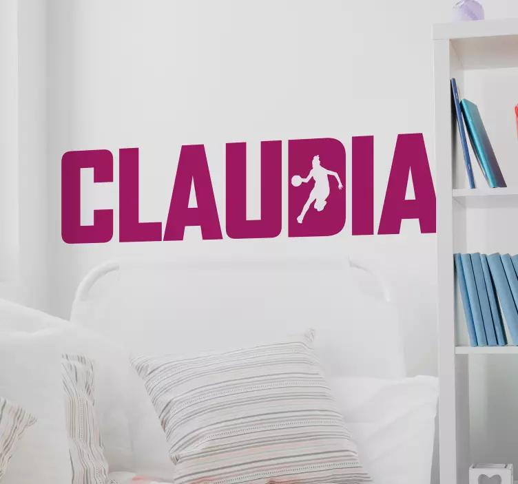 Basketbalový hráč s názvem basketbalový obtisk - TenStickers