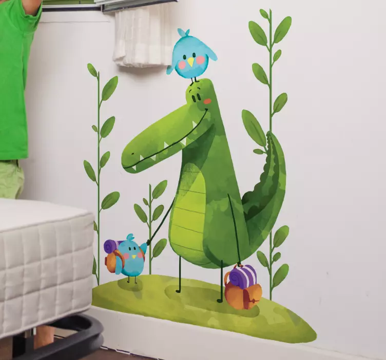 Bažina přátel ilustrace nálepka - TenStickers