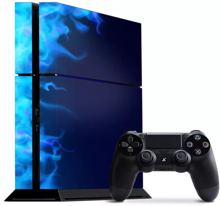 Blue fire ps4 vinylové samolepky - TenStickers