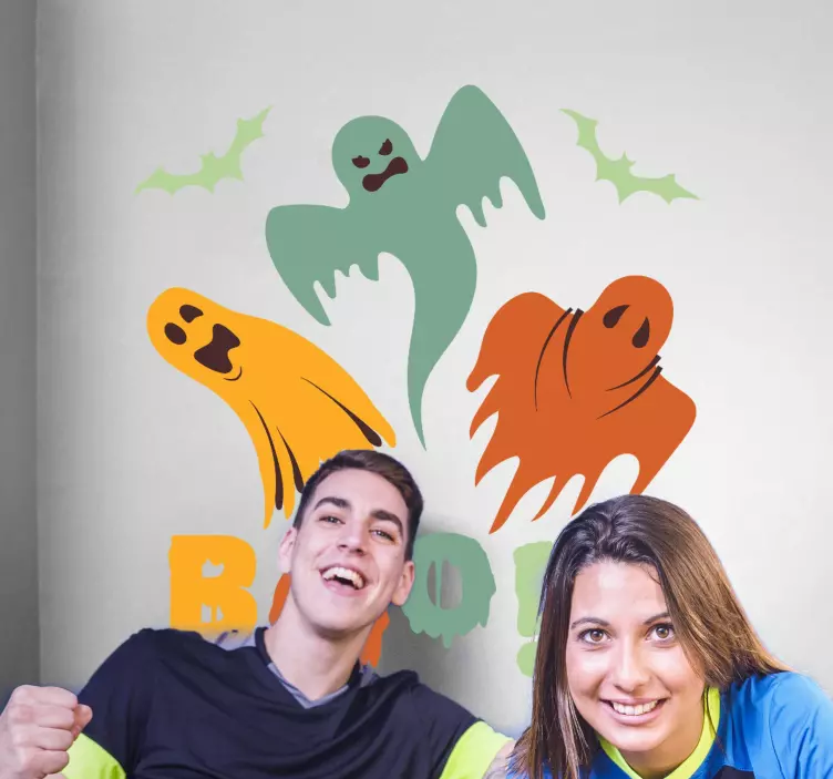 Boo duch halloween nálepka - TenStickers