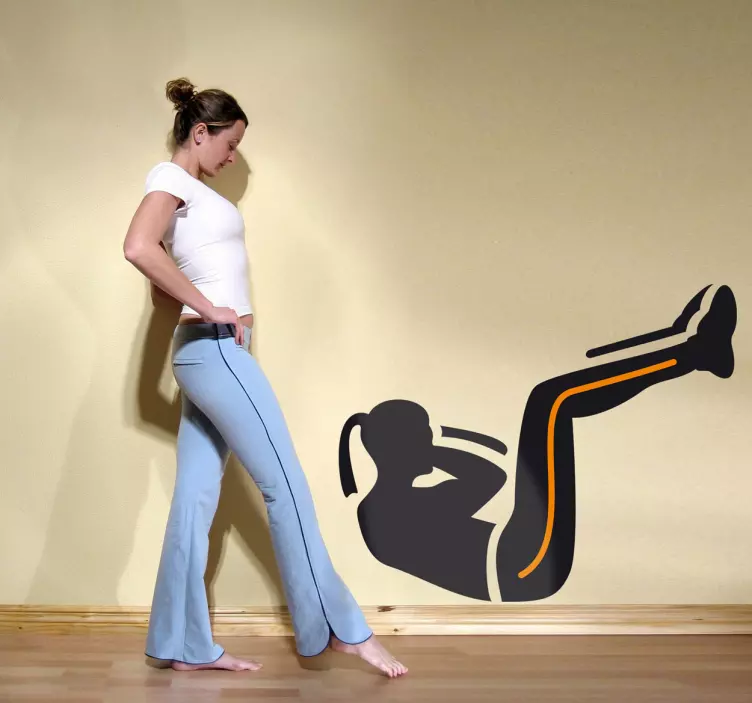 Břišní cvičení sportovní obtisk - TenStickers