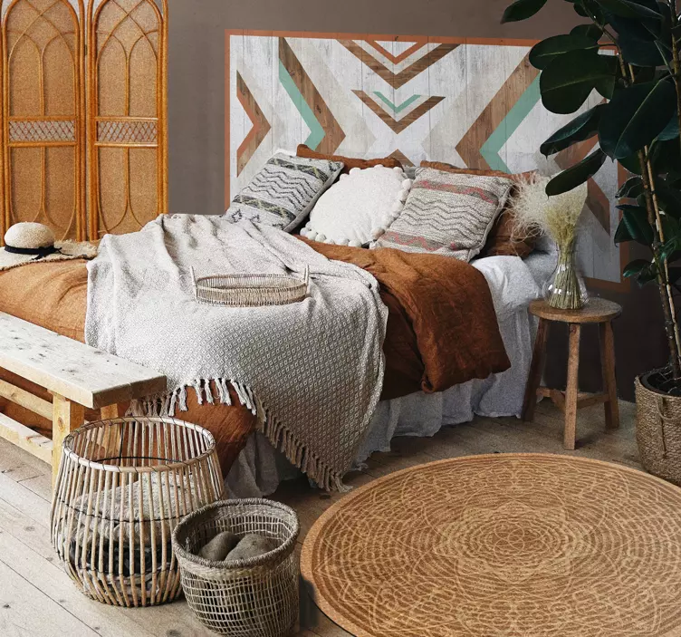 Geometrický vzor Čelní desky nálepka - TenStickers