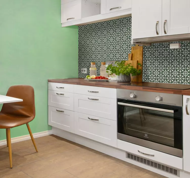 Cement na zeleném pozadí obtisk - TenStickers