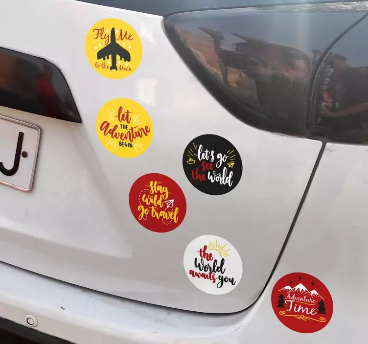 Nálepka na auto značky cestujících - TenStickers