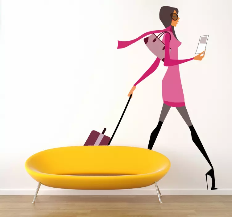 Cestovní módy dekorativní nálepka - TenStickers