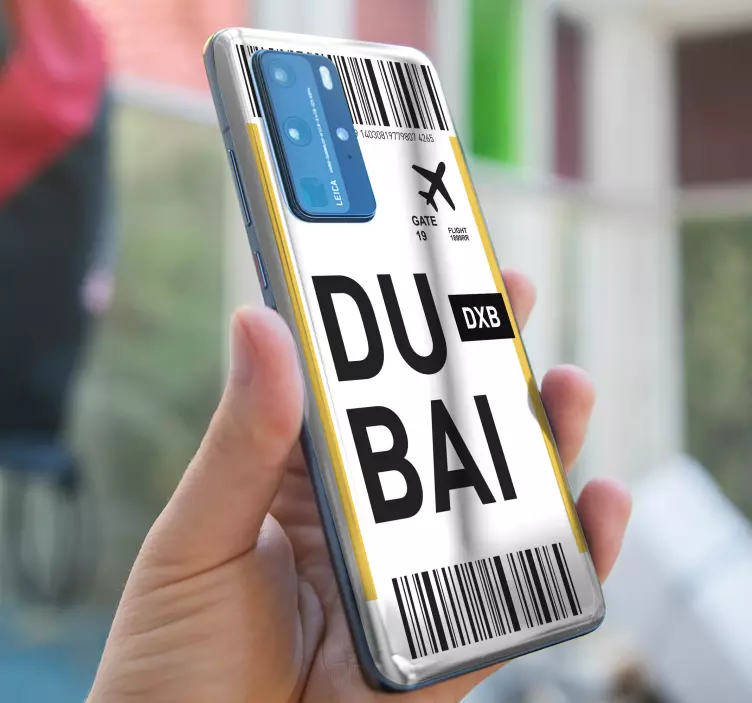 Palubní lístek do dubaje Huawei samolepka - TenStickers
