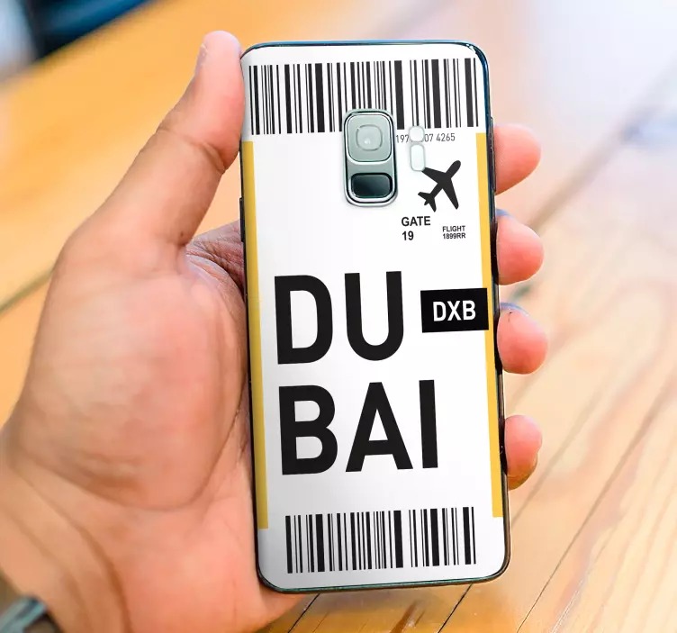 Cestovní pas do dubaje Nálepka Samsung - TenStickers
