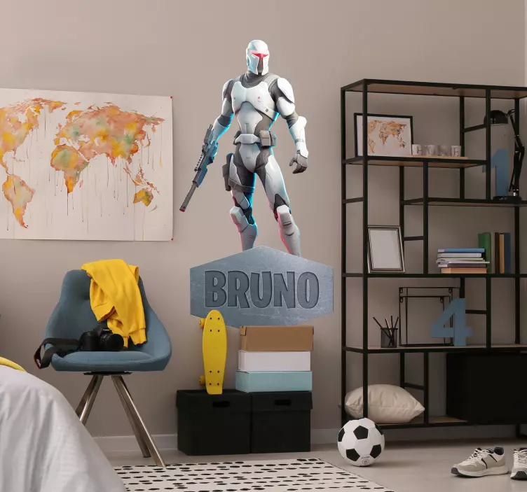 Cyberválečník Nálepka videohry - TenStickers