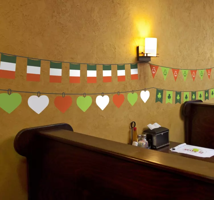 Dekorace na den svatého patrika hranice samolepka - TenStickers