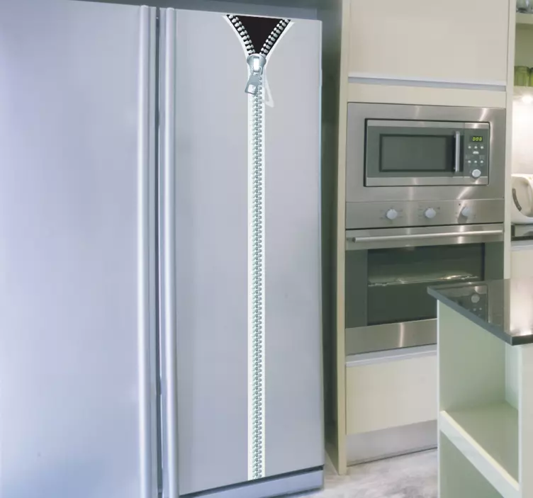 Dekorativní nálepka na ledničku na zip - TenStickers