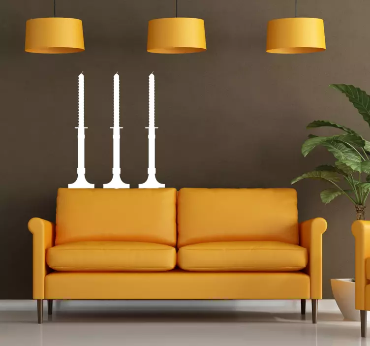 Dekorativní svíčka nálepka - TenStickers