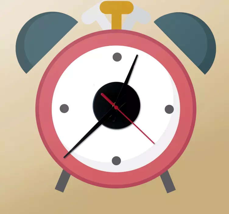 Klasický design alarmu nálepkové hodiny - TenStickers