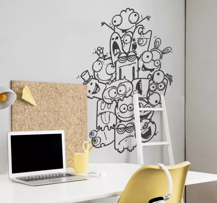 Děsivé příšery děti - TenStickers