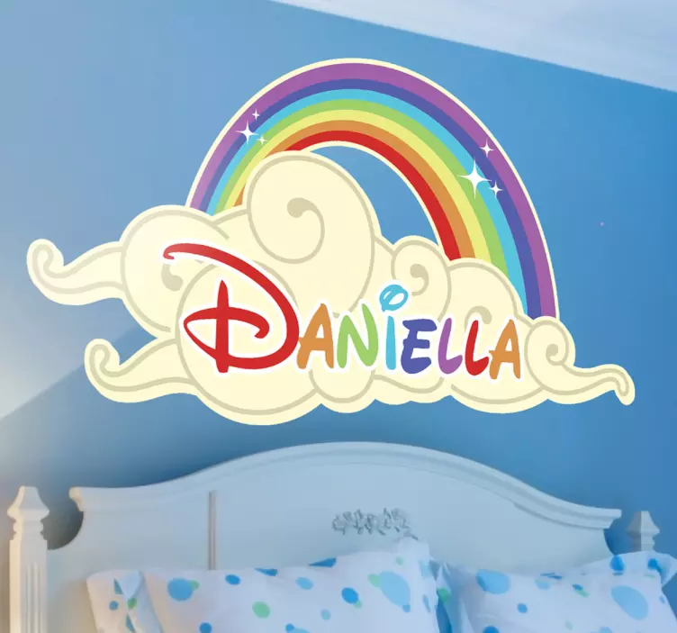 Děti samolepky na obličej rainbow cloud - TenStickers