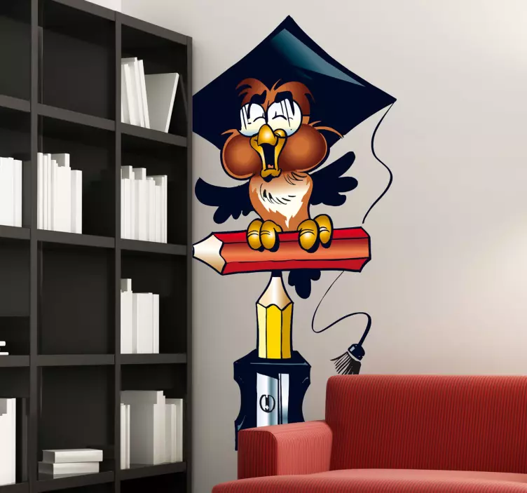 Dětská nálepka sova učitelů - TenStickers