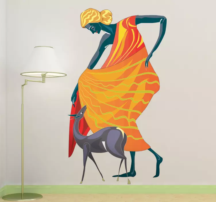 Diana římská mytologická dekorativní nálepka - TenStickers