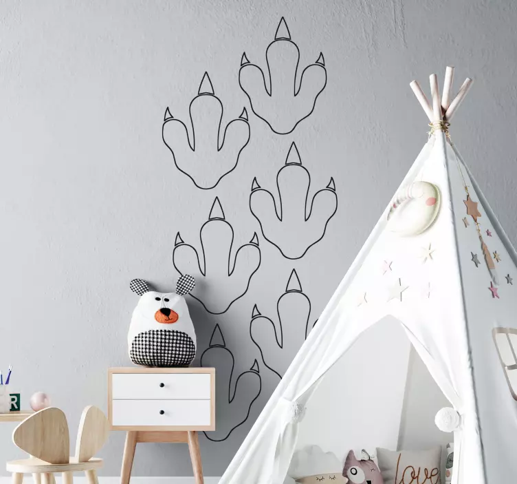 Dinosaur foot claw vinyl nástěnná samolepka - TenStickers