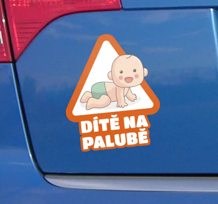 Dítě v autě dítě na palubě štítku - TenStickers