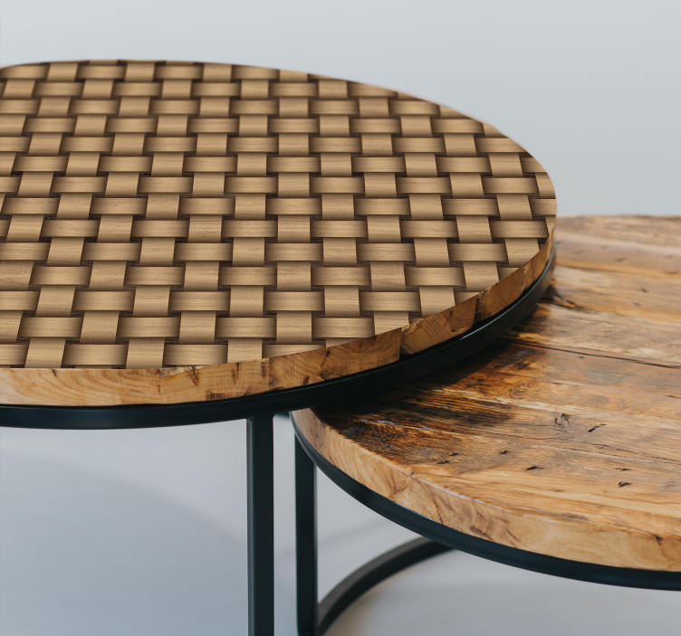 Dřevo se proplétá Nábytek nálepka - TenStickers