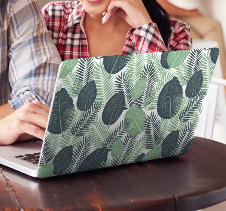 Samolepka na laptop s džunglí vegetace - TenStickers