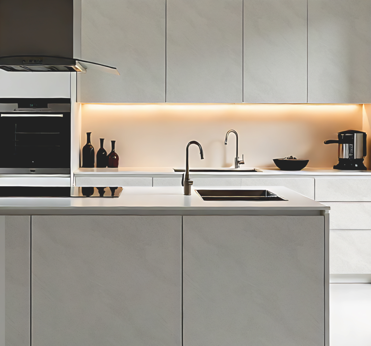 Efekt světlého kamene kuchyňská samolepka - TenStickers