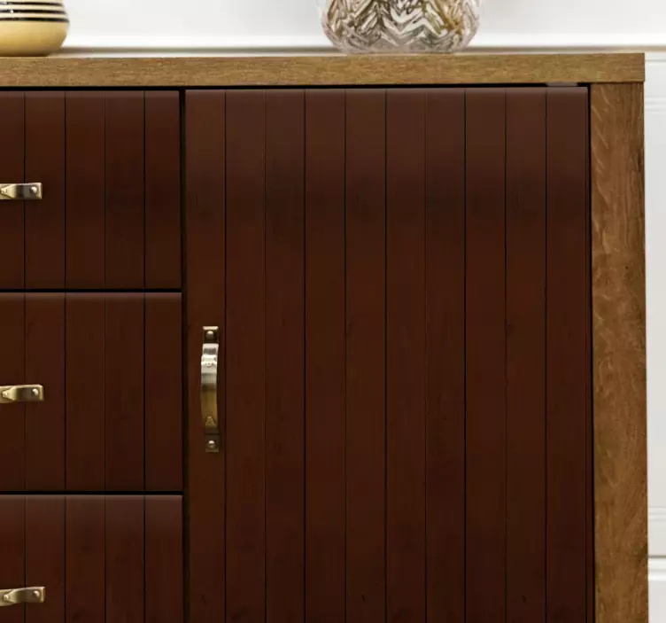 Elegantní dřevěná skříňka Zvířecí nálepka - TenStickers