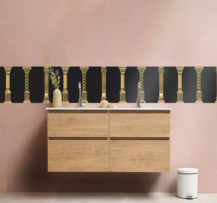 Elegantní motiv sloupu hranice samolepka - TenStickers