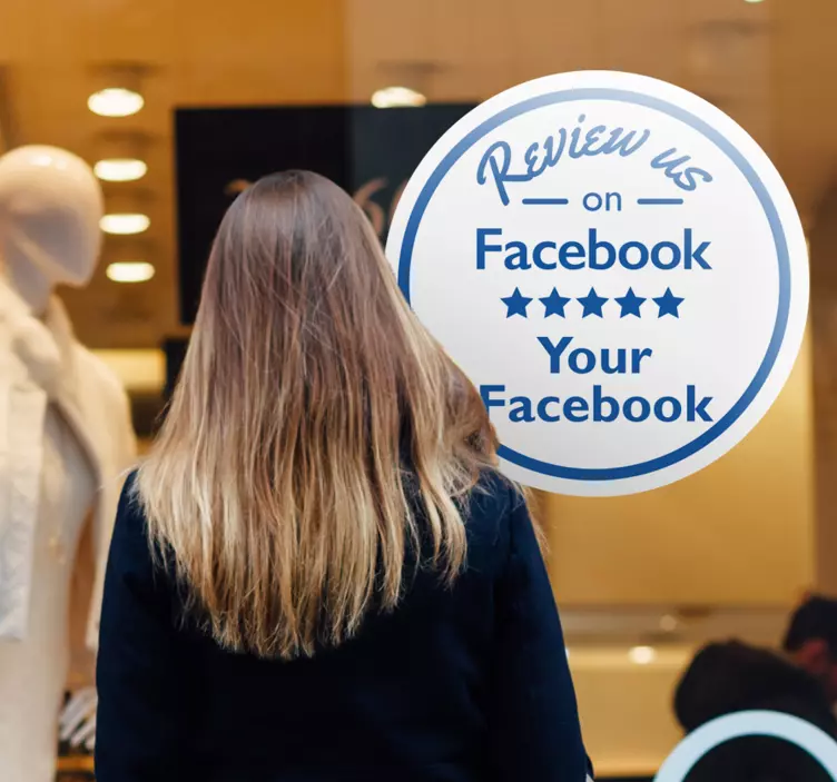 Facebook window sticker - TenStickers