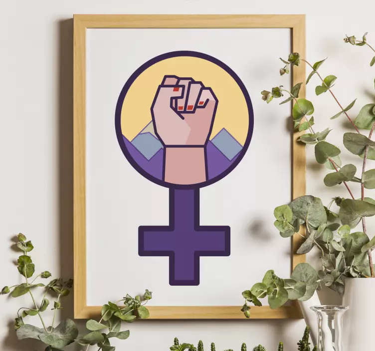Nálepka ikony feminismus - TenStickers