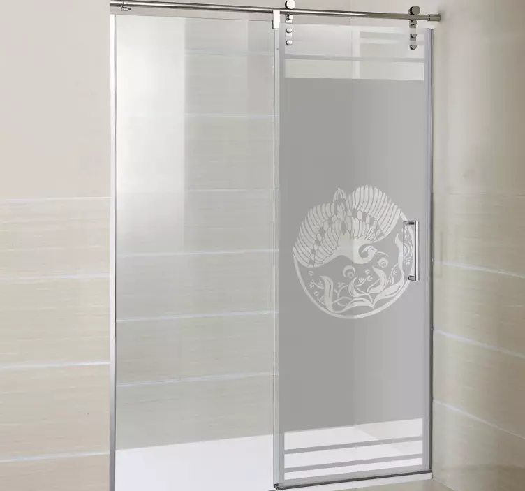 Nálepka fénix umění sprcha okno - TenStickers