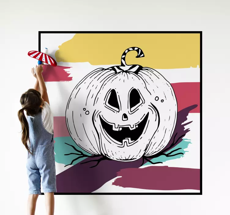 Fototapeta nástěnná malba halloween nálepka - TenStickers