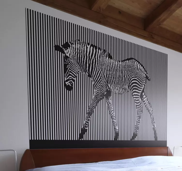 Fototapeta zebra pixel linky - TenStickers