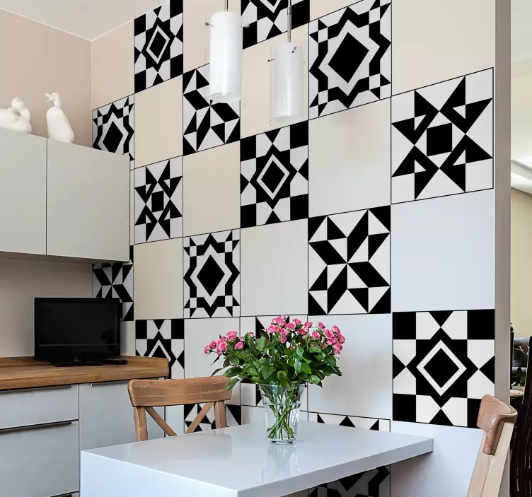 Nálepka z geometrických dlaždic - TenStickers