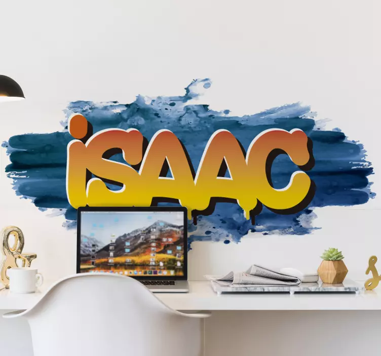 Graffiti název akvarel městské nálepky - TenStickers