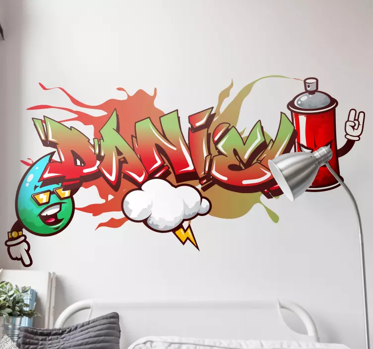 Městská samolepka graffiti ve spreji - TenStickers