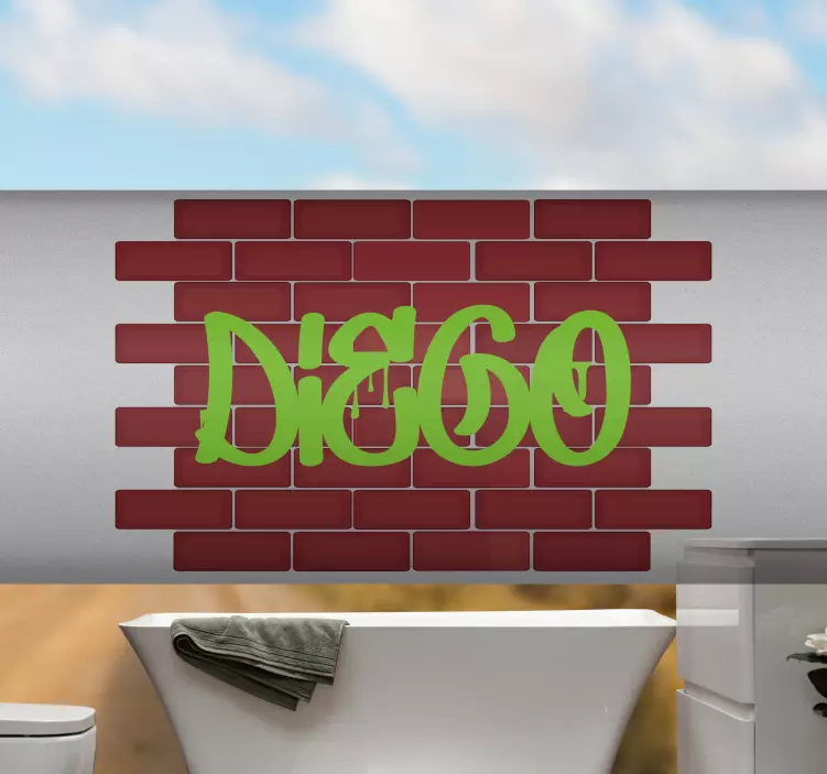 Graffiti se jménem na míru samolepka na jízdní kola - TenStickers