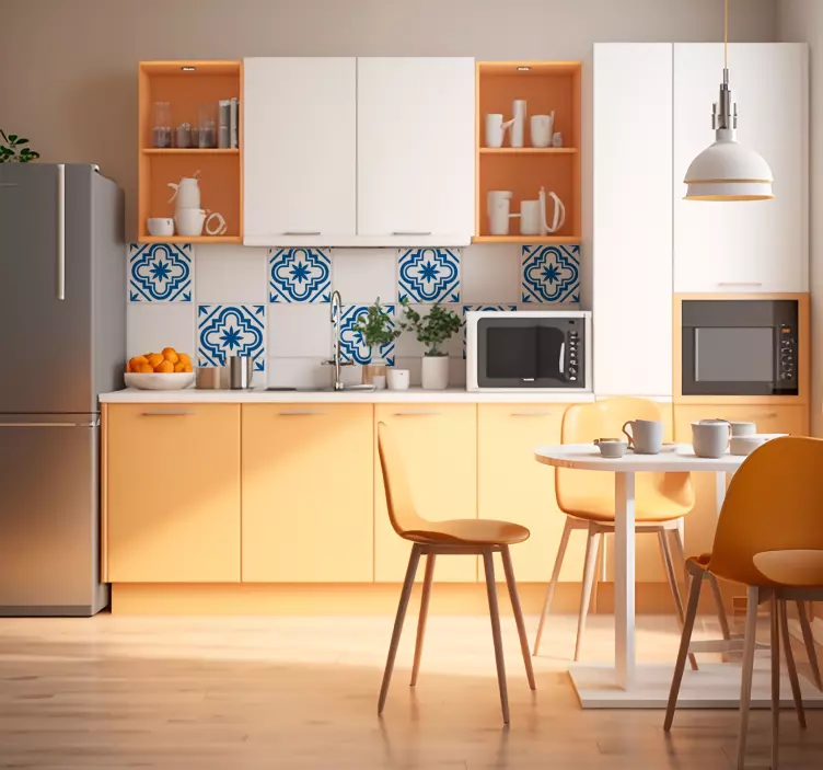 Jednobarevná hydraulika Nálepka na dlaždice - TenStickers