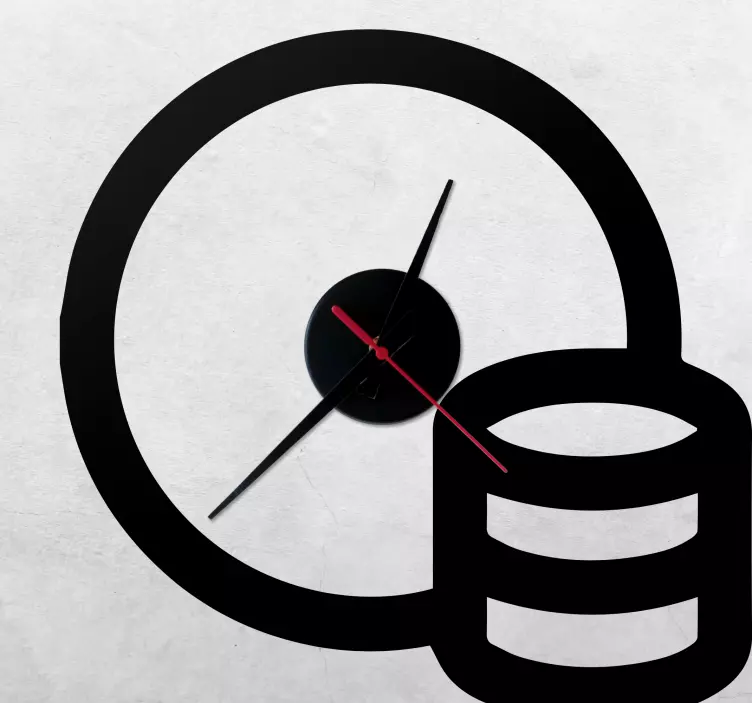 Jednobarevný design s mincemi nálepkové hodiny - TenStickers