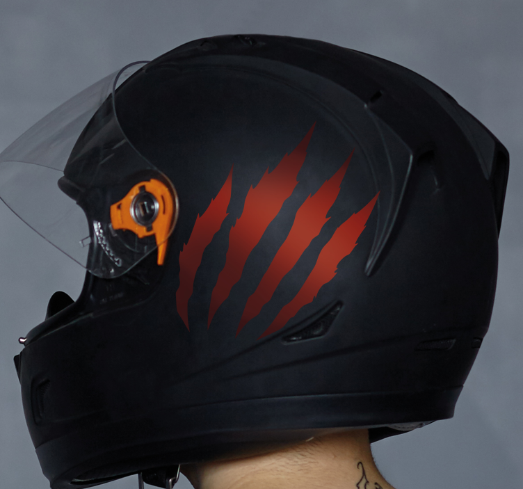 Jednobarevný design škrábanců samolepka na motorku - TenStickers