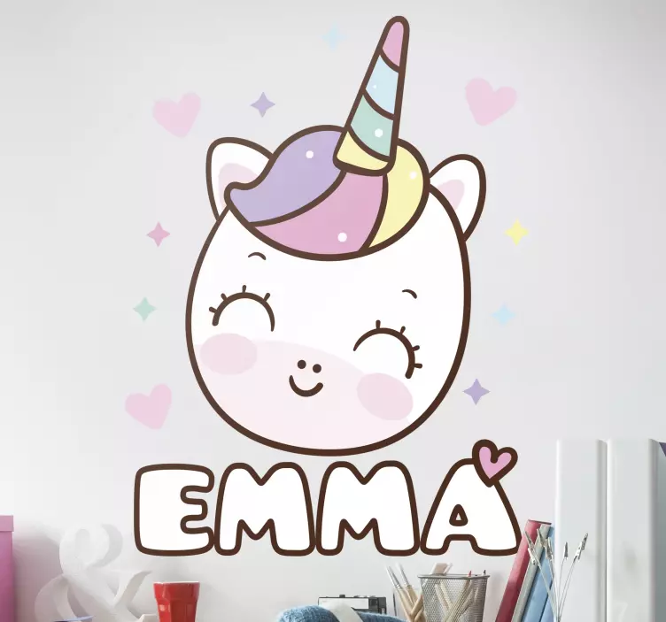 Jednorožec s nálepkou pohádky - TenStickers