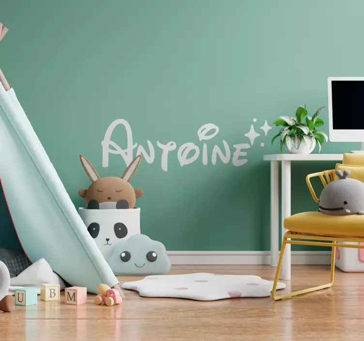 Jméno s hvězdami Nálepka do dětského pokoje - TenStickers