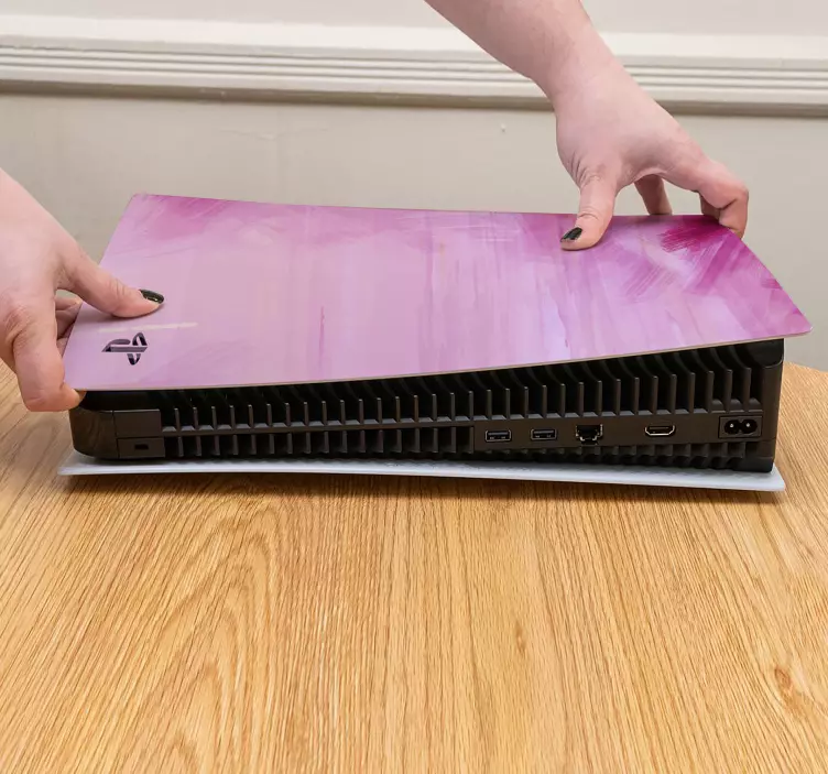 štětec s růžovou olejovou barvou ps5 - TenStickers